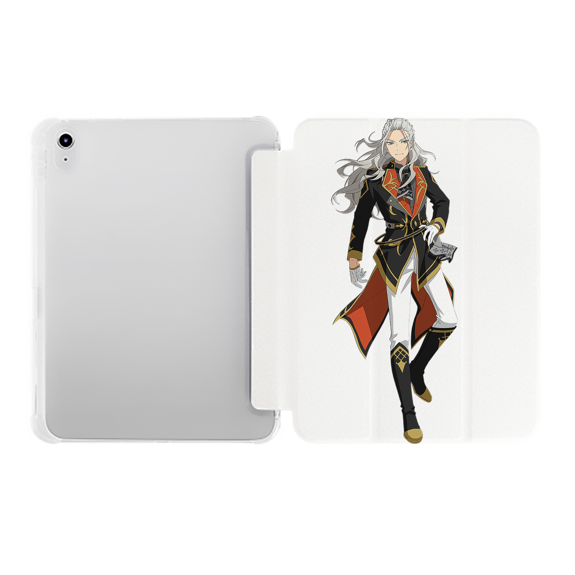 （画像用） あんさんぶるスターズ! Ensemble Stars IPad ケース ペン収納付き 三つ折りスタンド PUレザー×シリコン 対応機種9.5/10.5/10.9インチ